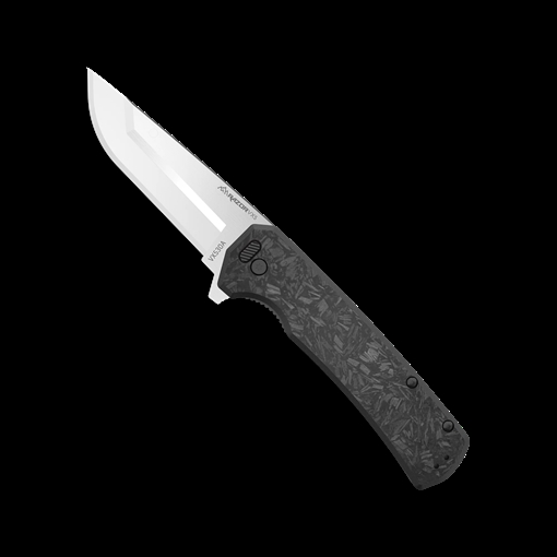 Picture of Outdoor Edge Razor VX5 EDC 3" Folding Plain Satin 420J2 SS Blade, Black Carbon Fiber/G10 Handle VX530A