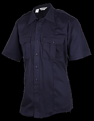 Picture of Elbeco HeroShield 100% Cotton Men's Bravo Short Sleeve Shirt SM2001NV+L