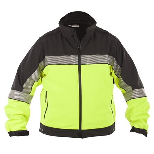 Picture of Elbeco Shield Color Block Soft Shell Jacket SH3708HV-M-R 610737370026
