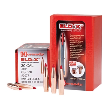 Picture of Hornady ELD-X 6mm .243 90 gr Extremely Low Drag eXpanding 100 Per Box/ 25 Case 2441
