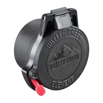 Picture of Butler Creek Element Flip Open Scope Cap Eye Piece Size 01 - Black (Clam) EEP1