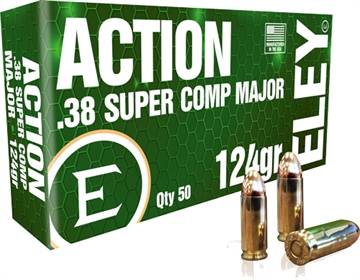 Picture of ELEY ACTION 38 SUPER 124GR FMJ COMPETITION 50RD 20BX/CS    ELE-37000