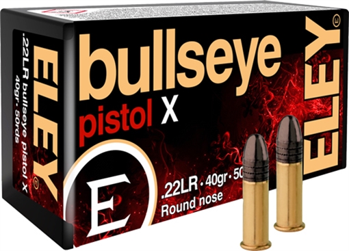 Picture of ELEY AMERICAS BULLSEYE PISTOL 22LR 40GR ROUND NOSE 50 PACK 04110