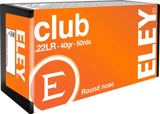 Picture of ELEY AMERICAS CLUB 22LR 40GR RN 50RD 100BX/CS 02100