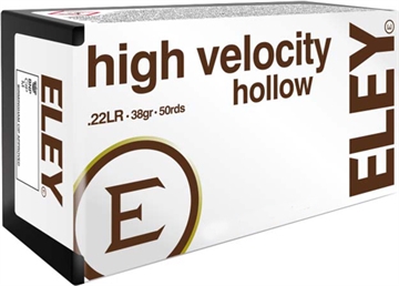 Picture of ELEY AMERICAS HIGH VELOCITY 22LR 38GR HP 50RD 100BX/CS 05200