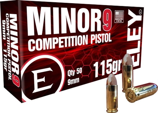 Picture of ELEY MINOR 9 COMPETITION 9MM 115GR FMJ 50RD 20BX/CS    ELE-09016K