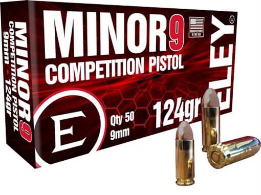 Picture of ELEY MINOR 9 COMPETITION 9MM 124GR FMJ 50RD 20BX/CS    ELE-09012K