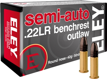 Picture of ELEY AMERICAS OUTLAW SEMIAUTO BENCHREST 22LR 42GR 50RD 100BX/CS 02320