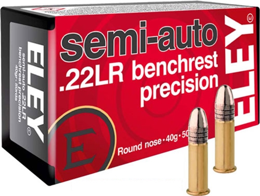 Picture of ELEY PRECISION 22LR 40GR SEMI AUTO BENCHREST 50RD 100BX/CS 01180