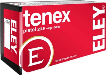 Picture of ELEY AMERICAS TENEX PISTOL 22LR 40GR ROUND NOSE 50RD 100BX/CS 00120