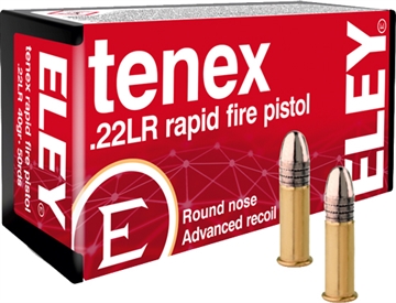 Picture of ELEY AMERICAS TENEX RAPID FIRE PISTOL 22LR 40GR RN 50RD 100BX/CS 00130