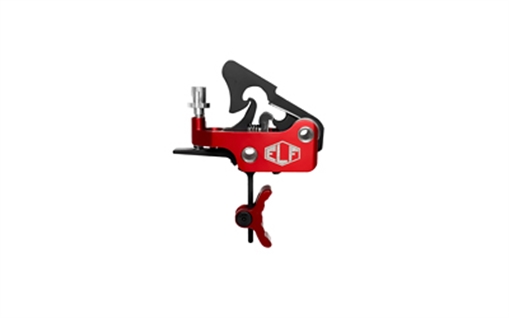 Picture of Elftmann Tactical Apex, FA, Adjustable Trigger, Large Pin, Curved with Red Shoe, Fits AR-15, Anodized Finish, Red APEX-170-R-C-FA