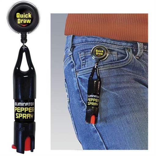 Picture of Eliminator Quick Draw Retractable Key Ring Pepper Spray EQD14-C
