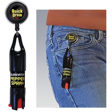 Picture of Eliminator Quick Draw Retractable Key Ring Pepper Spray EQD14-C