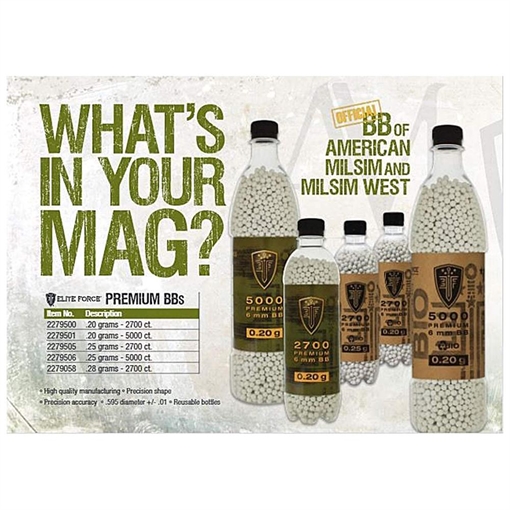 Picture of Elite Force Airsoft BIO BBs .28 gram - 2700/ct 2279063