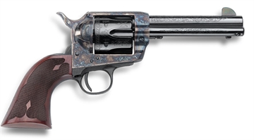 Picture of EMF DLX G GRANDE CALIFORNIAN HGR 357MAG 4 3/4\" BBL CASE HARDENED FINISH BLUE LASER ENG FDL GRIP 641996200175