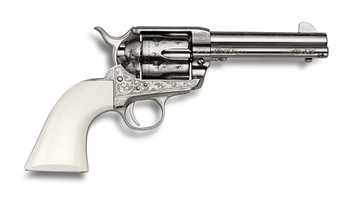 Picture of EMF GWII US GRANT 357 MAG SA HGR 4 3/4\" NICKEL ENGRAVED ULTRA IVORY POLY 641996000423