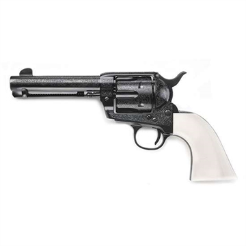 Picture of Pietta Pietta 1873 GWII The Shootist Revolver 357 Mag. 4.75 in. Laser Engraved Blue Ultra Ivory GW357LEB434NMUI
