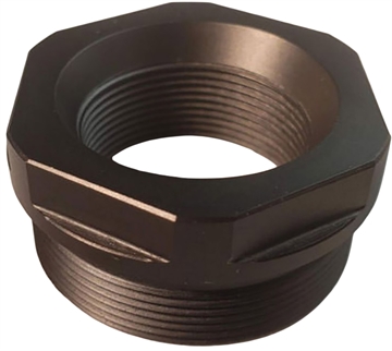 Picture of Energetic Armament TB Mount, Compatible with Threaded Muzzle Devices, 1.375x24 Thread Pattern, Machined from Titanium, DLC Finish, Black EA37