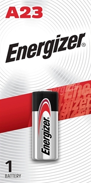 Picture of Energizer A23 Battery Silver Miniature Alkaline 12 Volts, 50 mAh Qty (72) Single Pack A23BPZ