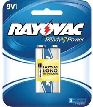 Picture of ENERGIZER BATTERIES ALKALINE BATTERY 9V 1PK A1604-1F