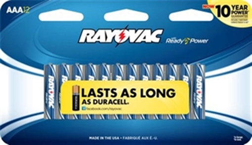 Picture of ENERGIZER BATTERIES ALKALINE BATTERY AAA12PK 824-12CF