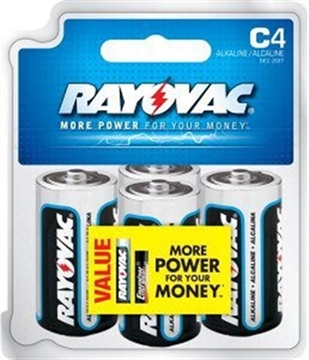 Picture of ENERGIZER BATTERIES ALKALINE BATTERY C 4PK 814-4F