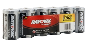 Picture of ENERGIZER BATTERIES ALKALINE BATTERY D 6PK 813-6RVPF
