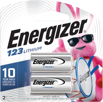 Picture of ENERGIZER BATTERIES LITHIUM CR123A 2-PACK EL123APB2