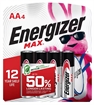 Picture of Energizer E91BP4 AA Max Silver 1.5V Alkaline, Qty (4) Single Pack E91BP4 110214