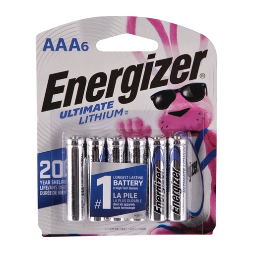 Picture of Energizer ENERGIZER ULTIMATE LITHIUM AAA BATTERIES 6 PACK E301301300