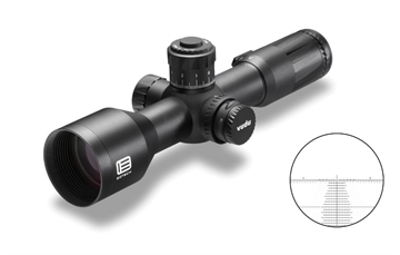 Picture of Eotech Vudu FFP Black Anodized 5-25x 50mm 34mm Tube Illuminated Horus H59 MRAD Reticle Features Throw Lever VDU525FFH59