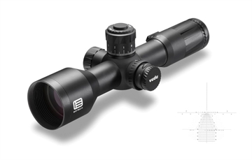 Picture of Eotech Vudu FFP Black Anodized 5-25x 50mm 34mm Tube Illuminated Tremor 3 MRAD Reticle Features Throw Lever VDU525FFTR3