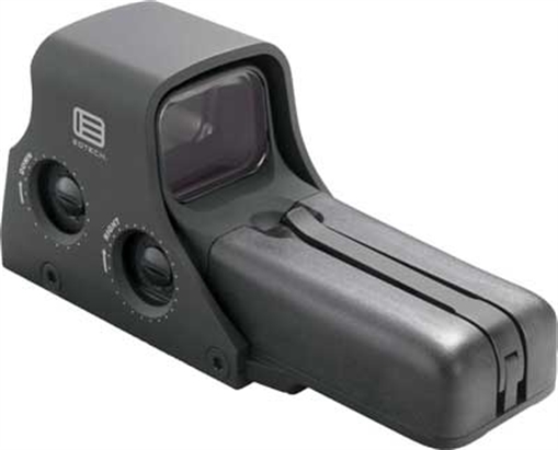 Picture of EOTECH 512 Holographic Sight, Red 68 MOA Ring with 1-MOA Dot Reticle, Rear Button Controls, Black Finish 512.A65 512A65