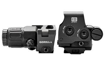 Picture of EOTECH EXPS3-0 HWS Sight and Magnifier, Night Vision Compatible Sight, 68MOA Ring & 1MOA Red Dot, Matte Finish, Black, Includes G33 Magnifier with Switch to Center Mount HHS STC HHSSTC