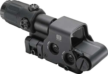 Picture of Eotech HHS II EXPS & G33 Magnifier Matte Black 1x/3x 1.20" x 0.85" 1 MOA Red Dot/68 MOA Ring HHSII
