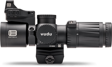 Picture of EOTECH Vudu Rifle Scope, 3-9X32mm, HC-1 Reticle, Second Focal Plane, Matte Finish, Black, Includes Integrated Mount and EFLX Mini Reflex Red Dot Sight VDU3-9PKG1 VDU39PKG1