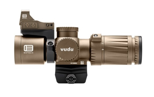 Picture of EOTECH VUDU 3-9X32 SFP ULTRA-SHORT RIFLESCOPE MR5 RETICLE MRAD TAN PACKAGE KIT CONTAINING RIFLESCOPE INTEGRATED MOUNT EFLX W/MOUNT TAN VDU3-9PKG1TAN VDU3-9PKG1TAN
