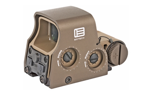 Picture of EOTECH Tactical, Holographic, Non-Night Vision Compatible Sight, Red Reticle, 68MOA Ring with 1MOA Dot, Tan, Rear Buttons, Includes CR123 Battery XPS2-0TAN