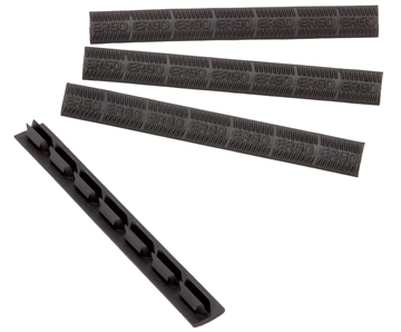 Picture of Ergo WedgeLok Slot Cover Black Rubber, 4 Slot Low Profile w/Aggressive Texture 4 Per Pack 4332BK