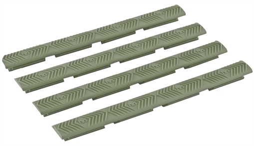 Picture of Ergo 4332OD WedgeLok Slot Cover OD Green Rubber, 7 Slot Low Profile w/Aggressive Texture 4 Per Pack 4332OD 4332-4PK-OD