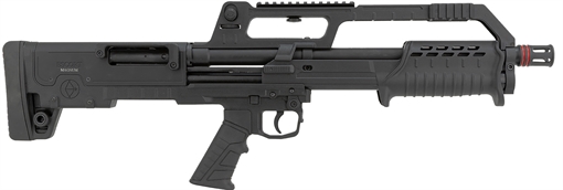 Picture of Escort BullTac 12 Gauge Pump 3" 5+1 18" Black Steel Barrel, Black Picatinny Rail Aluminum/Polymer Receiver, Bullpup w/Pistol Grip Synthetic Stock HEBP12180101