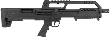 Picture of Escort BullTac 12 Gauge Pump 3" 5+1 18" Black Steel Barrel, Black Picatinny Rail Aluminum/Polymer Receiver, Bullpup w/Pistol Grip Synthetic Stock HEBP12180101