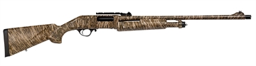 Picture of Escort Field Hunter Turkey Full Size 12 Gauge Pump 3" 4+1 24" Mossy Oak Bottomland Steel Barrel, Grooved Aluminum Receiver, Fixed Mossy Oak Bottomland Synthetic Stock, Right Hand HEFH1224TRBL