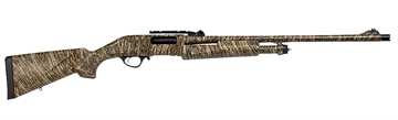 Picture of Escort Field Hunter Turkey Full Size 410 Gauge Pump 3" 4+1 26" Mossy Oak Bottomland Steel Barrel, Grooved Aluminum Receiver, Fixed Mossy Oak Bottomland Synthetic Stock, Right Hand HEFH4126TRBL