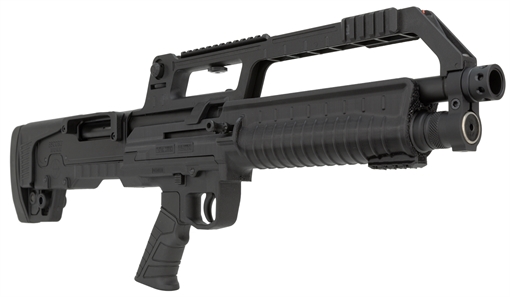 Picture of Escort BullTac 12 Gauge Semi-Auto 3" 5+1 18" Black Steel Barrel, Black Picatinny Rail Aluminum/Polymer Receiver, Bullpup w/Pistol Grip Synthetic Stock HEBA12180001