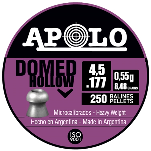 Picture of Hatsan Apolo Domed Hollow Air Rifle Pellets 177 Cal 8.48 gr 250/ct E19202