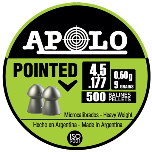 Picture of Hatsan Apolo Pointed Air Rifle Pellets 177 Cal 9 gr 500/ct E19101
