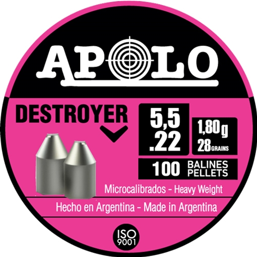 Picture of Hatsan Apolo Destroyer Air Rifle Pellets 22 Cal 28 gr 100/ct E19901