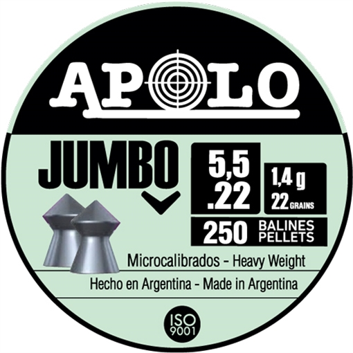 Picture of Hatsan Apolo Jumbo Air Rifle Pellets 22 Cal 22 gr 250/ct E19921